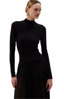 Speck Knit Dress | Black