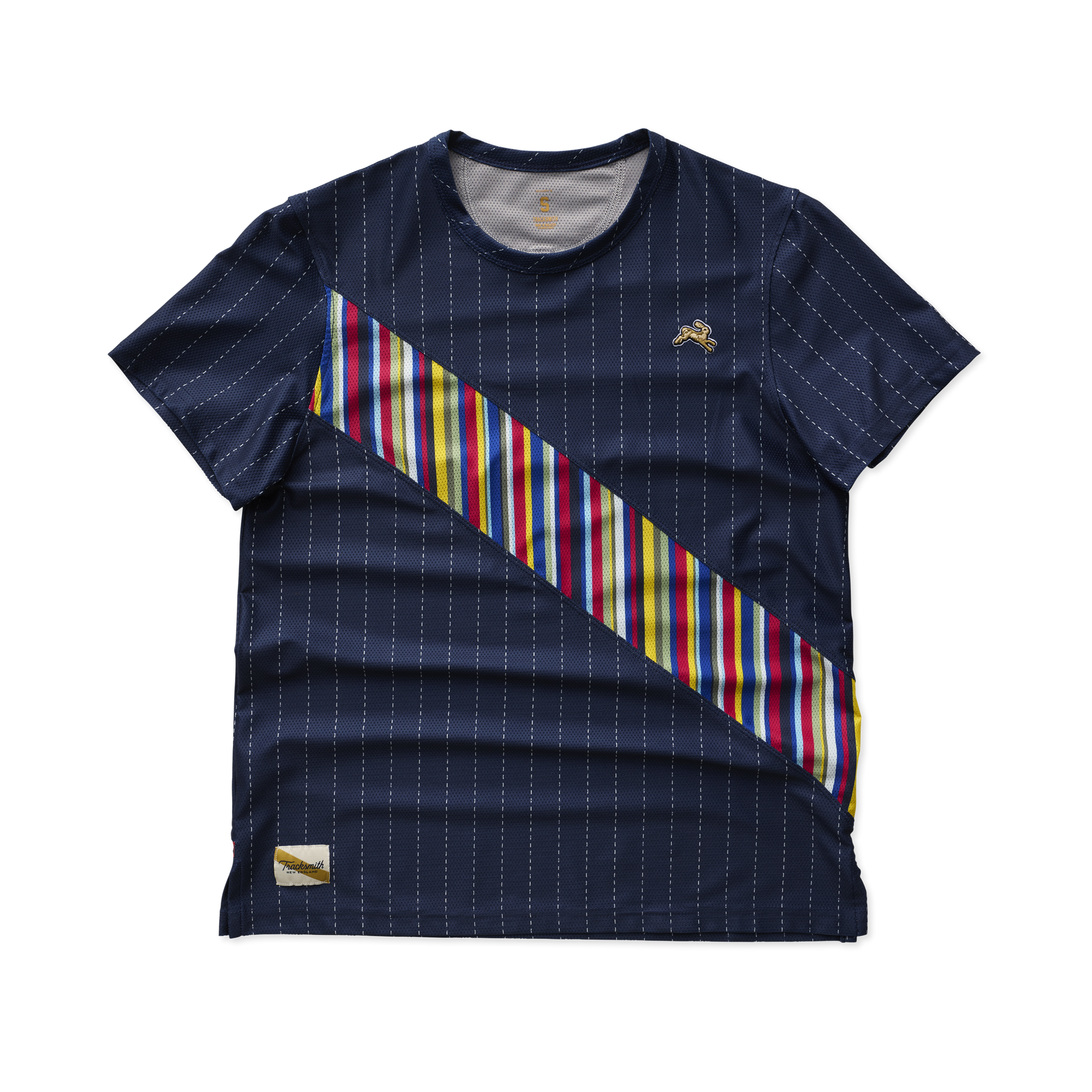 Womens | Van Cortlandt Tee | Navy Pinstripe/Multi