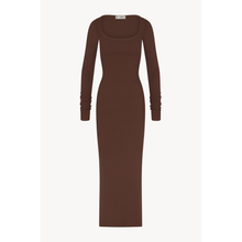 Square Neck Maxi Dress | Chocolate