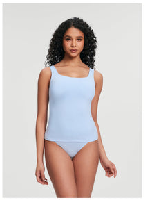 Square Neck Tank Top | Sky Blue