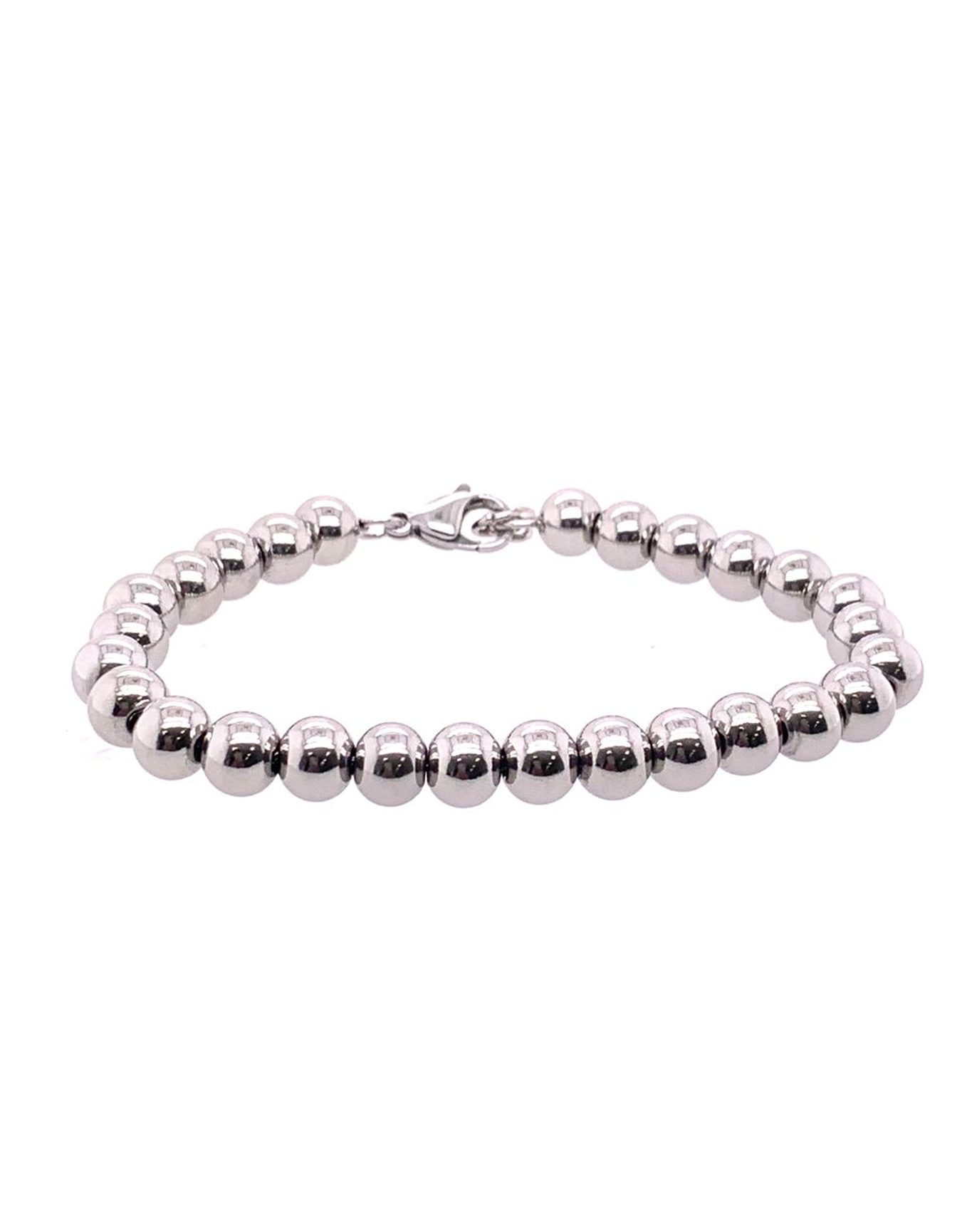 Stainless Beaded Bracelet | Steel