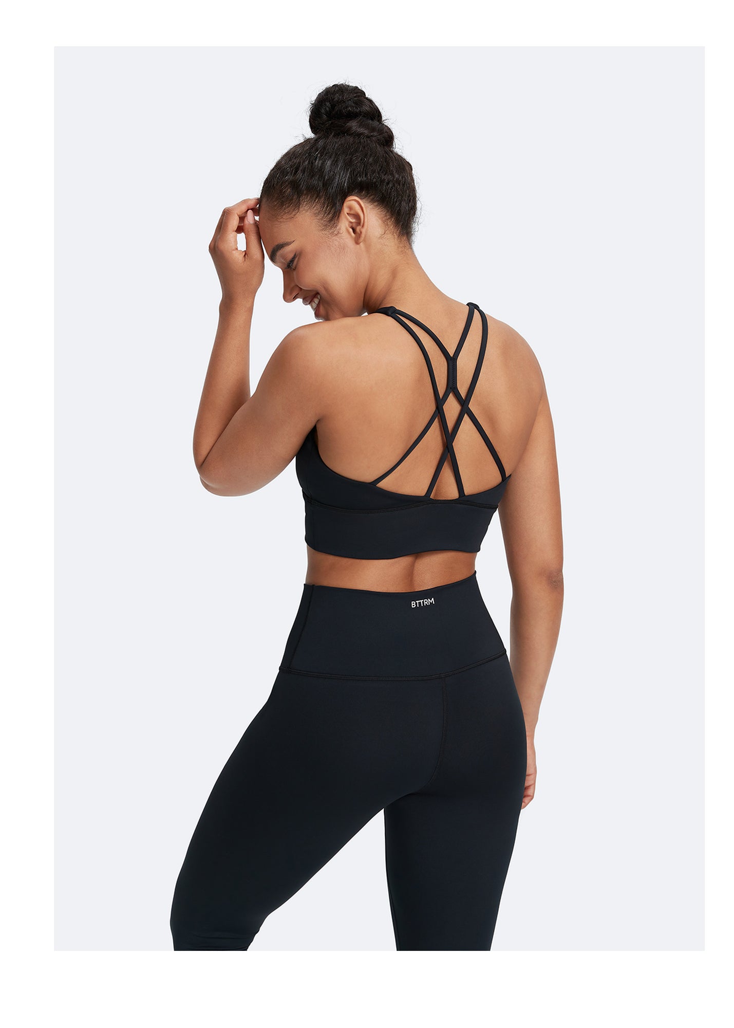 Straps and Support Bra | Black