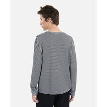 Striped Long-Sleeved T-Shirt | Men | Black x White