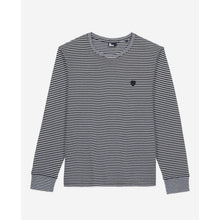 Striped Long-Sleeved T-Shirt | Men | Black x White