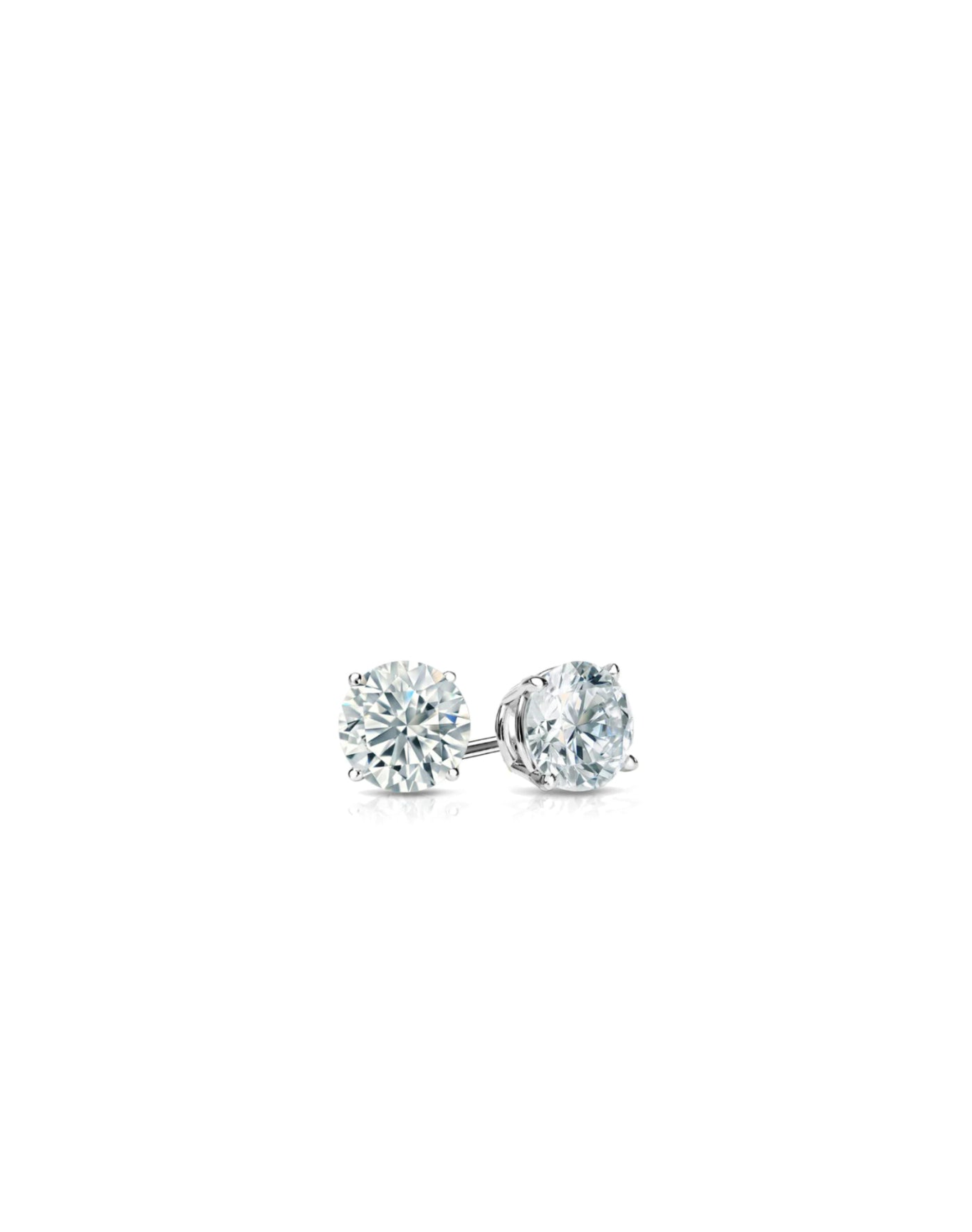 Studs Earrings | Round Cut 1ct LAB Diamond | 14kt Gold