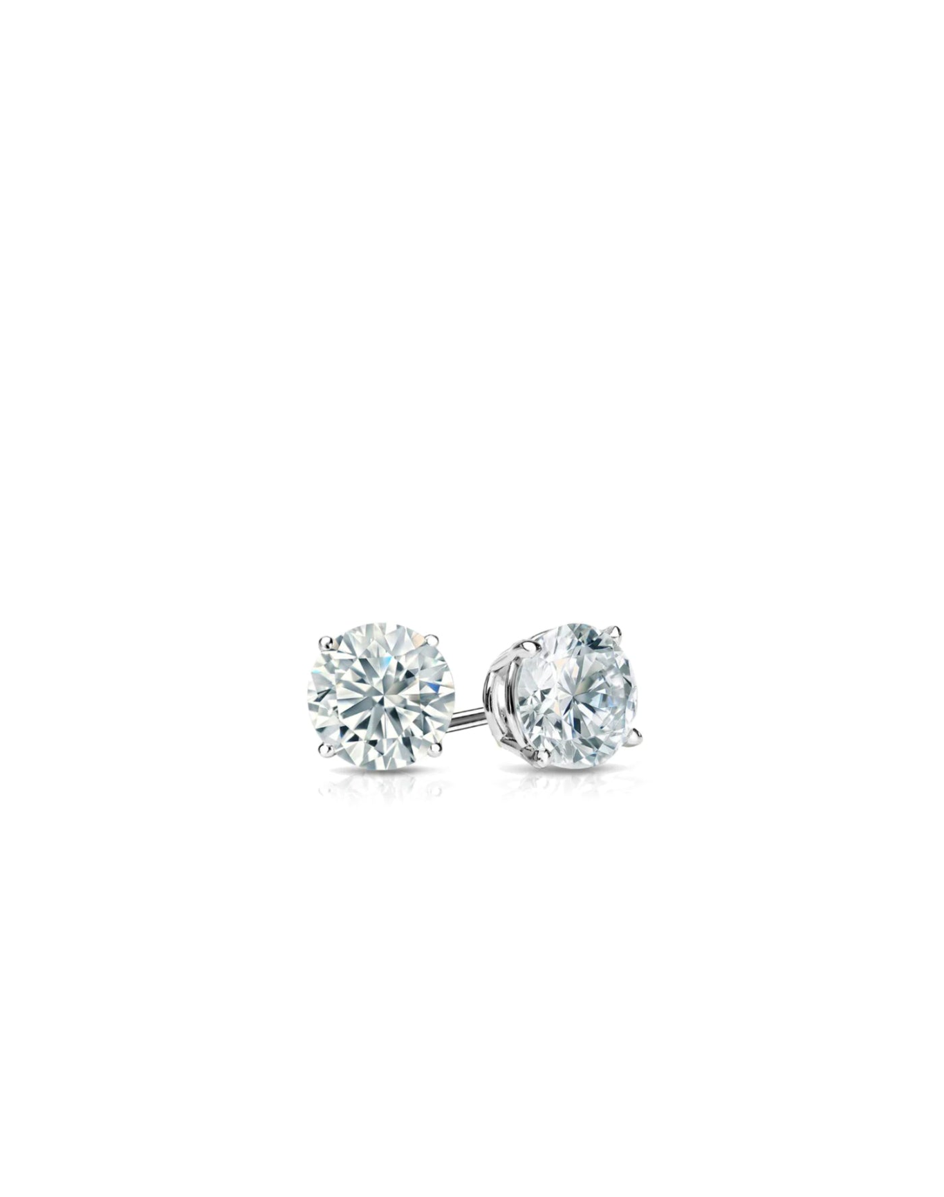 Studs Earrings | Round Cut 3ct LAB Diamond | 14kt Gold