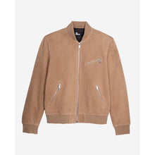 Suede Leather Jacket | Men | Beige