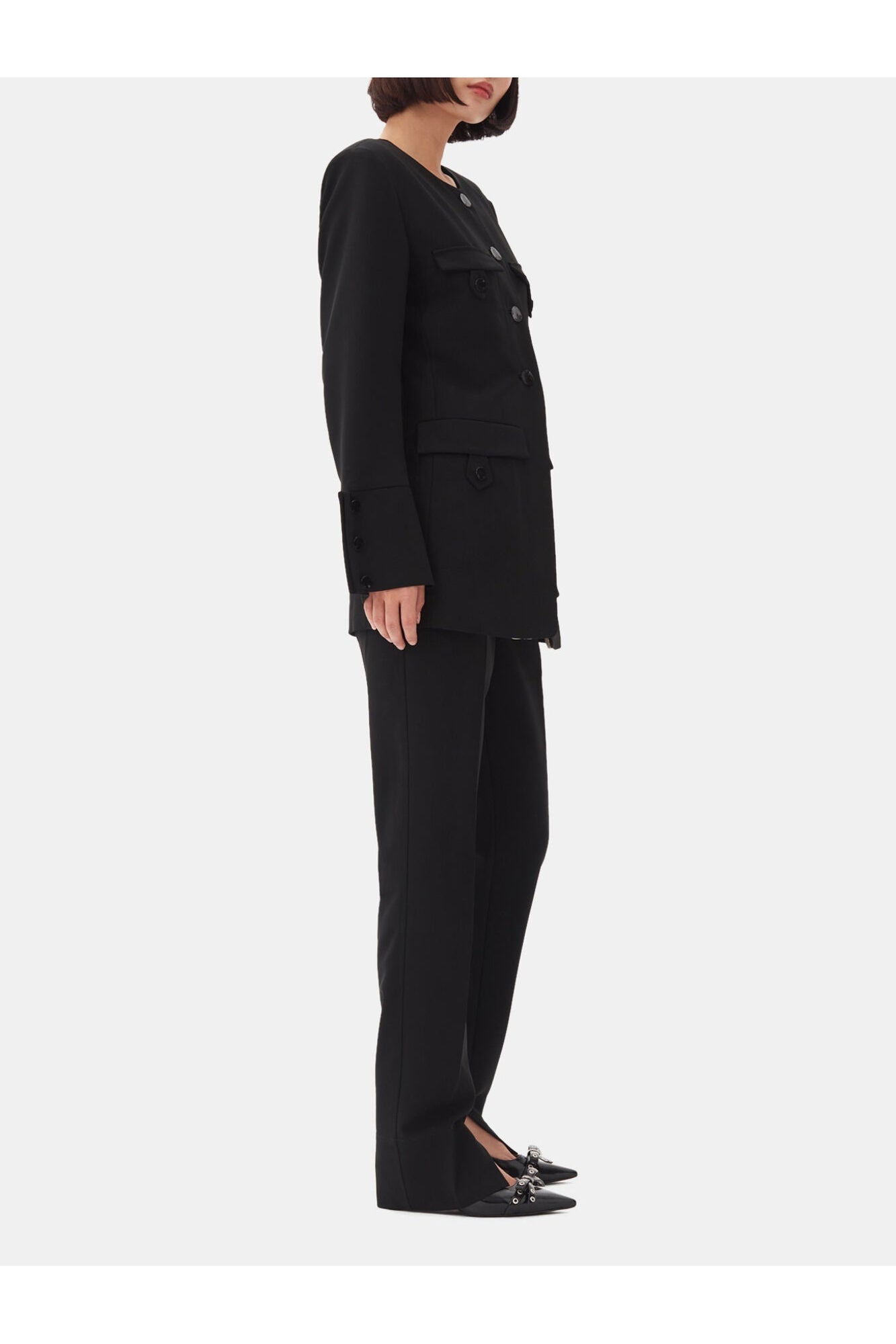 Suiting Fitted Blazer | Black