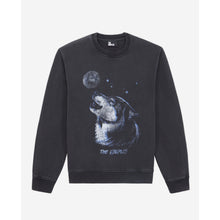 Sweatshirt With Wolf Serigraphy | Men | Black Washed