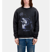 Sweatshirt With Wolf Serigraphy | Men | Black Washed