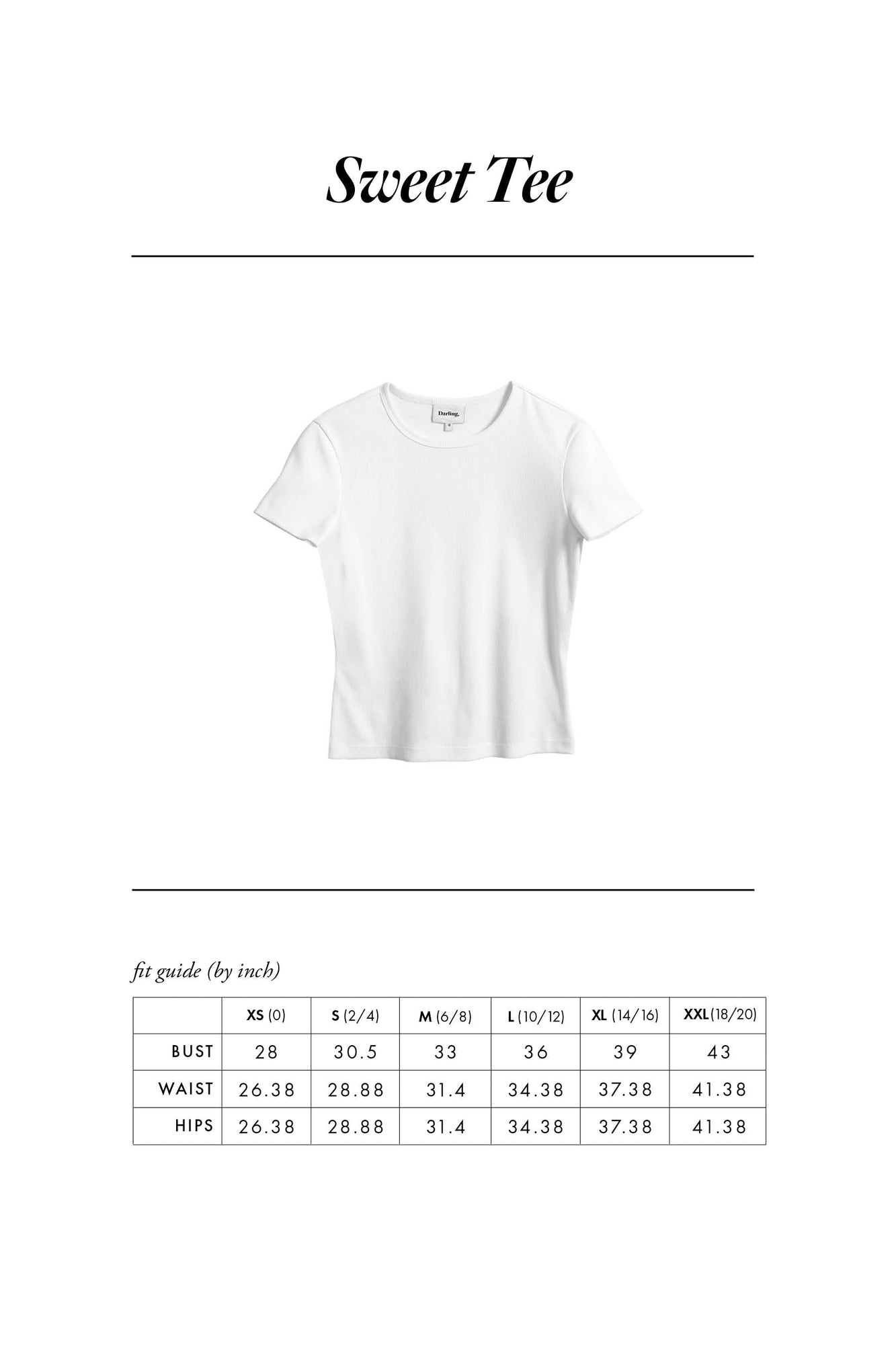 Sweet Tee | White