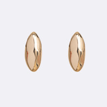 Chrome Orb Studs Earrings | Gold