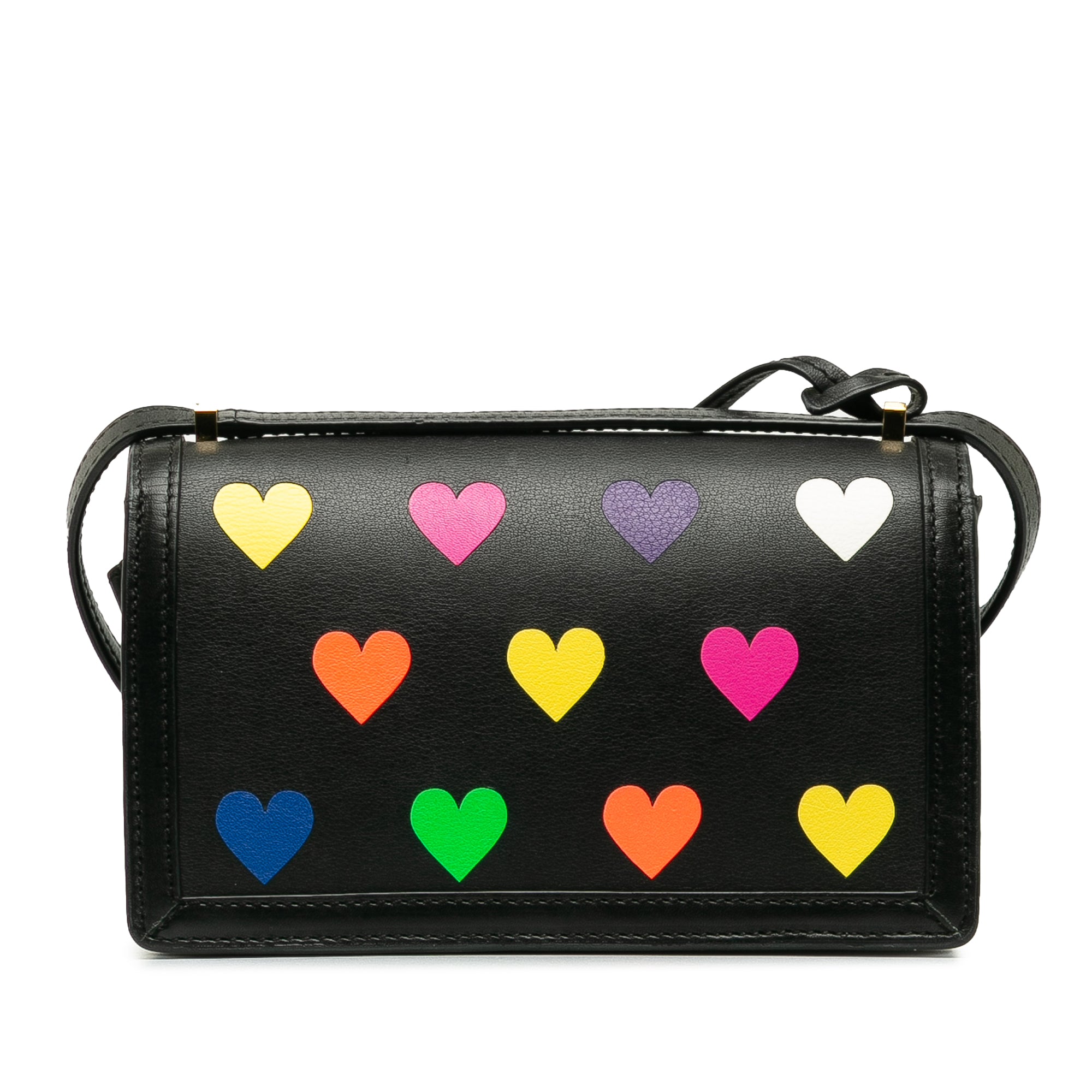 Loewe Pre-Owned Small Barcelona Hearts Crossbody Bag | Women | Black