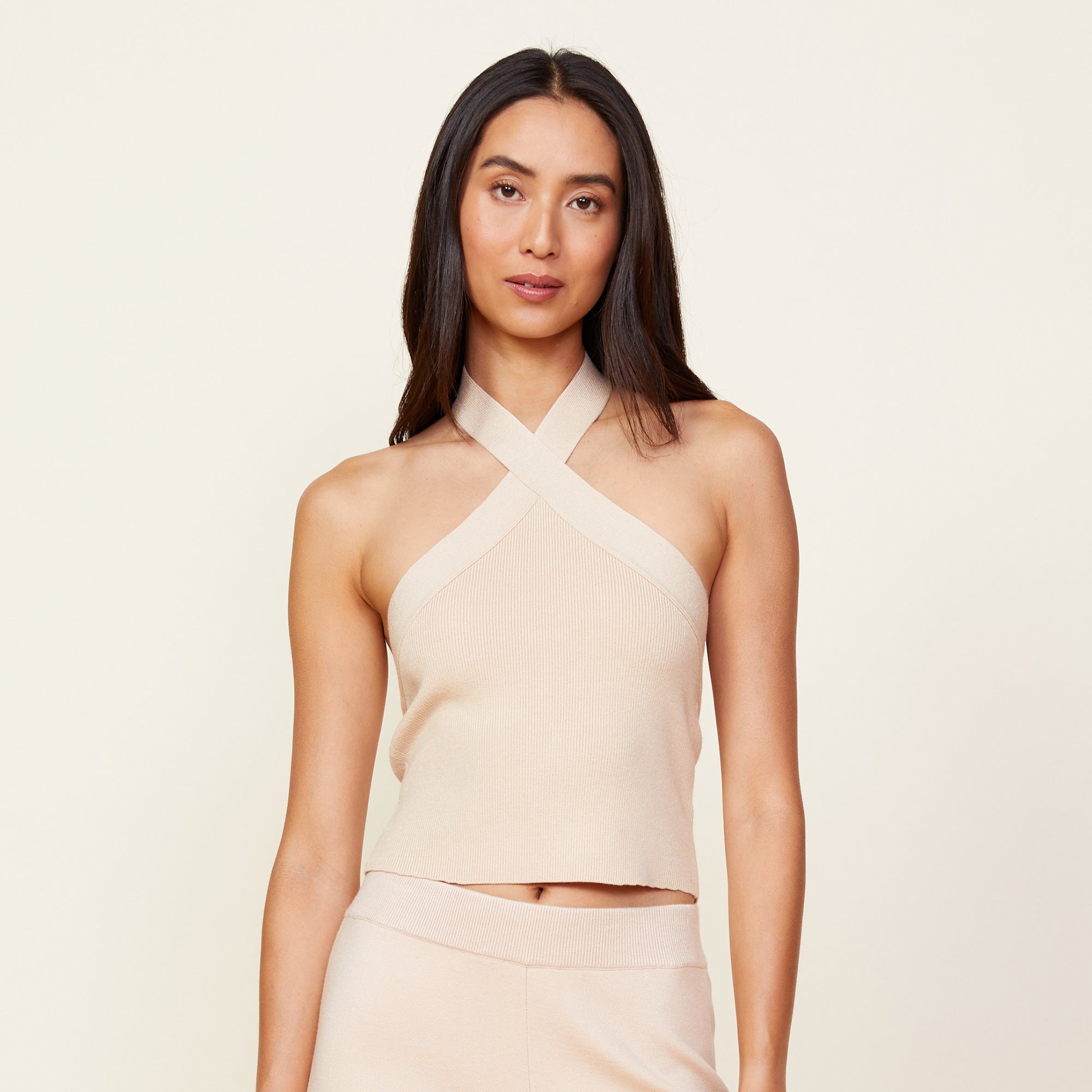 Soft Knit Halter | Women | Off White