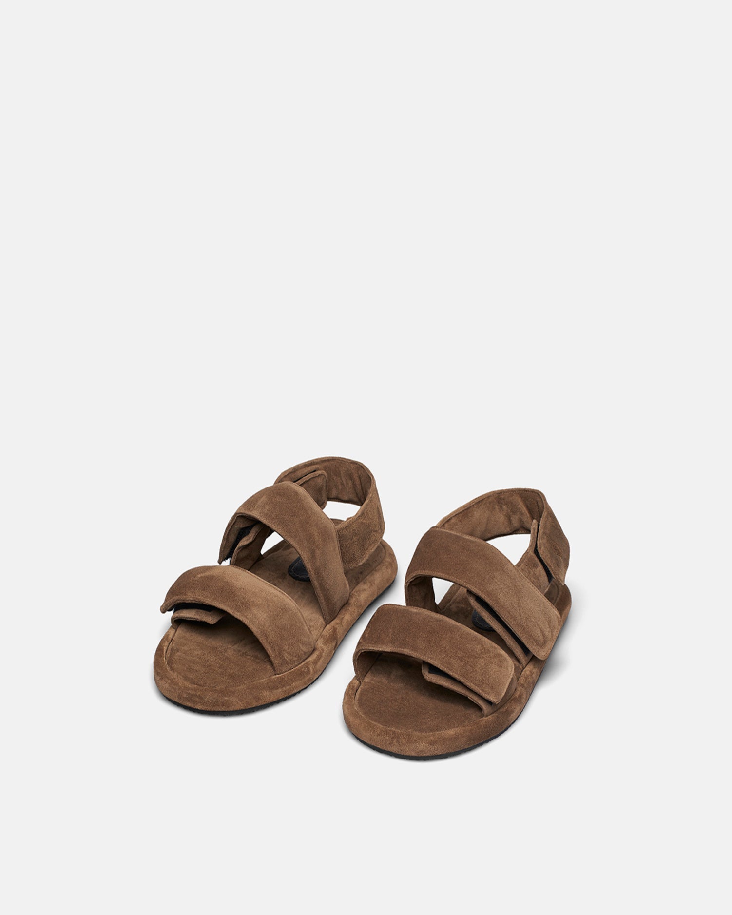 Womens | Tarrus Rounded Toe Padded Flat Sandals | Taupe