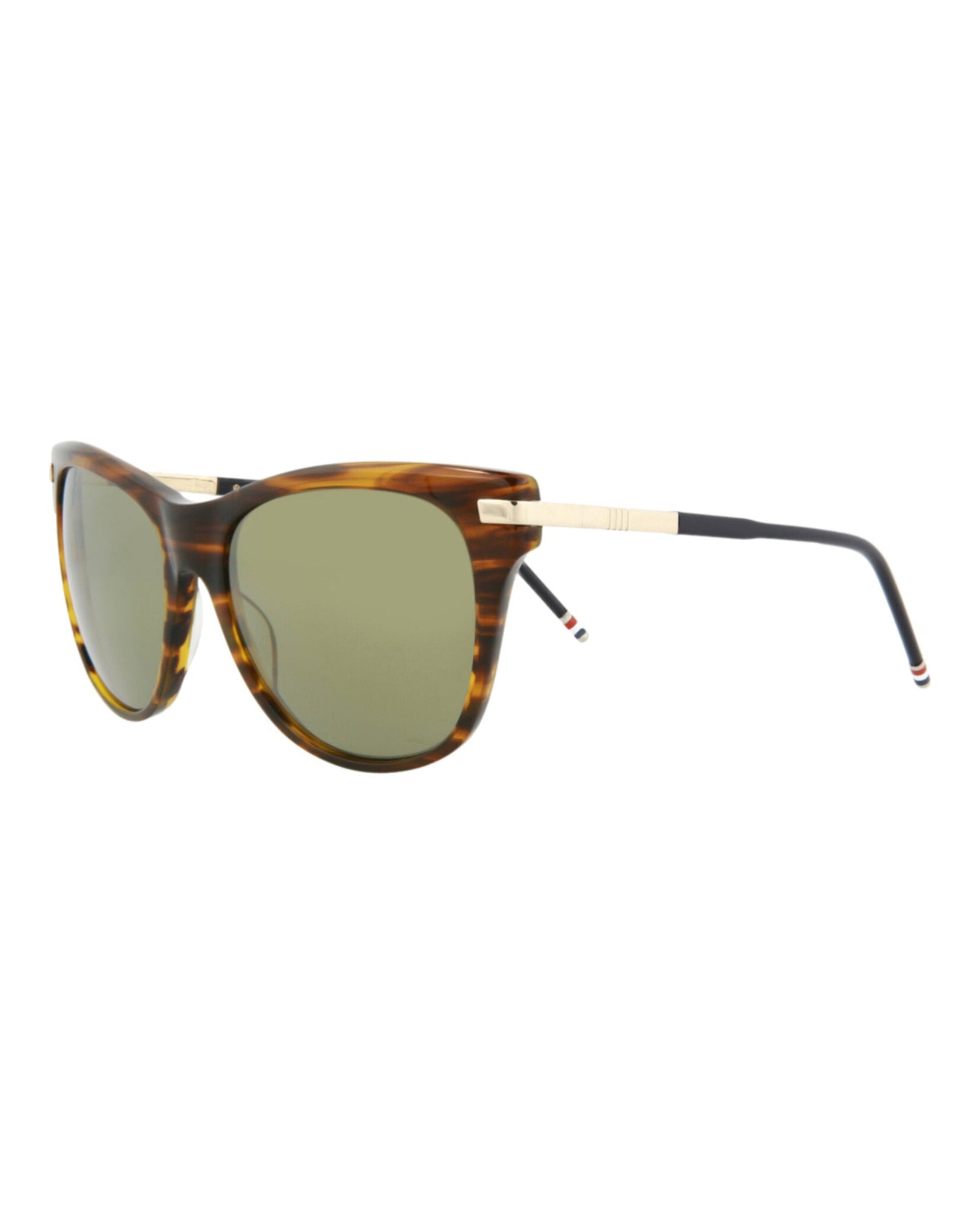 Thom Browne Round Acetate Sunglasses | Grey Multi