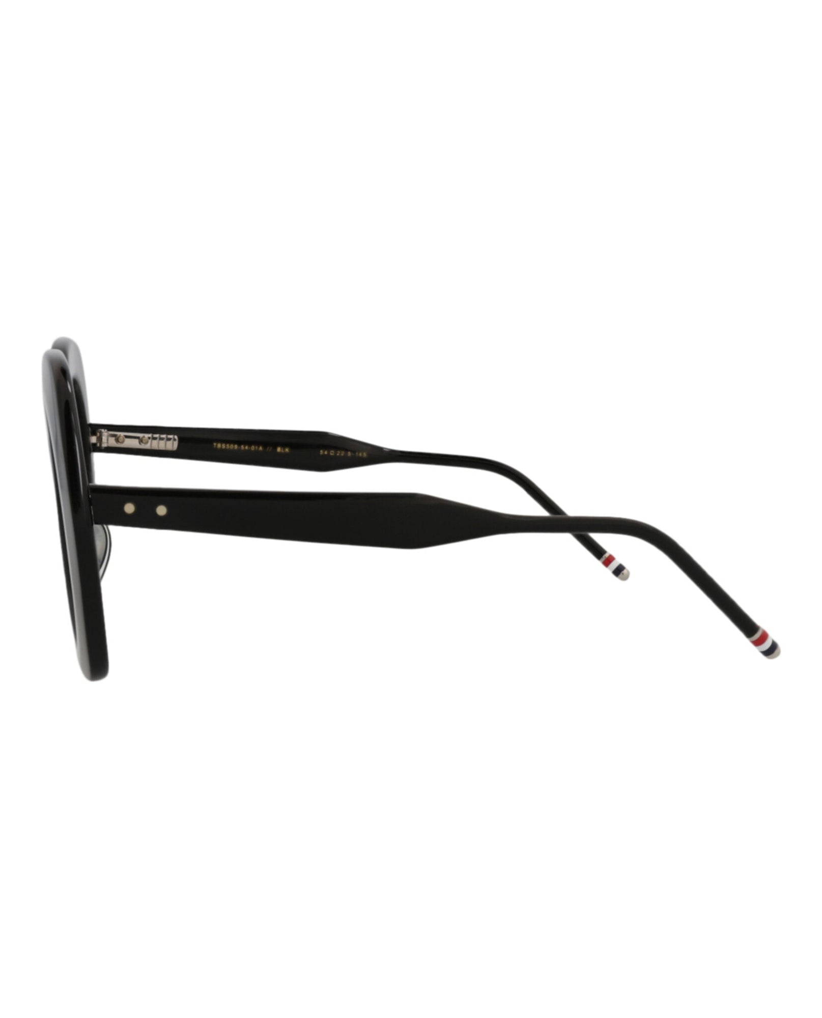 Thom Browne Round Acetate Sunglasses | Black