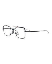 Thom Browne Square Metal Optical Frames | Navy