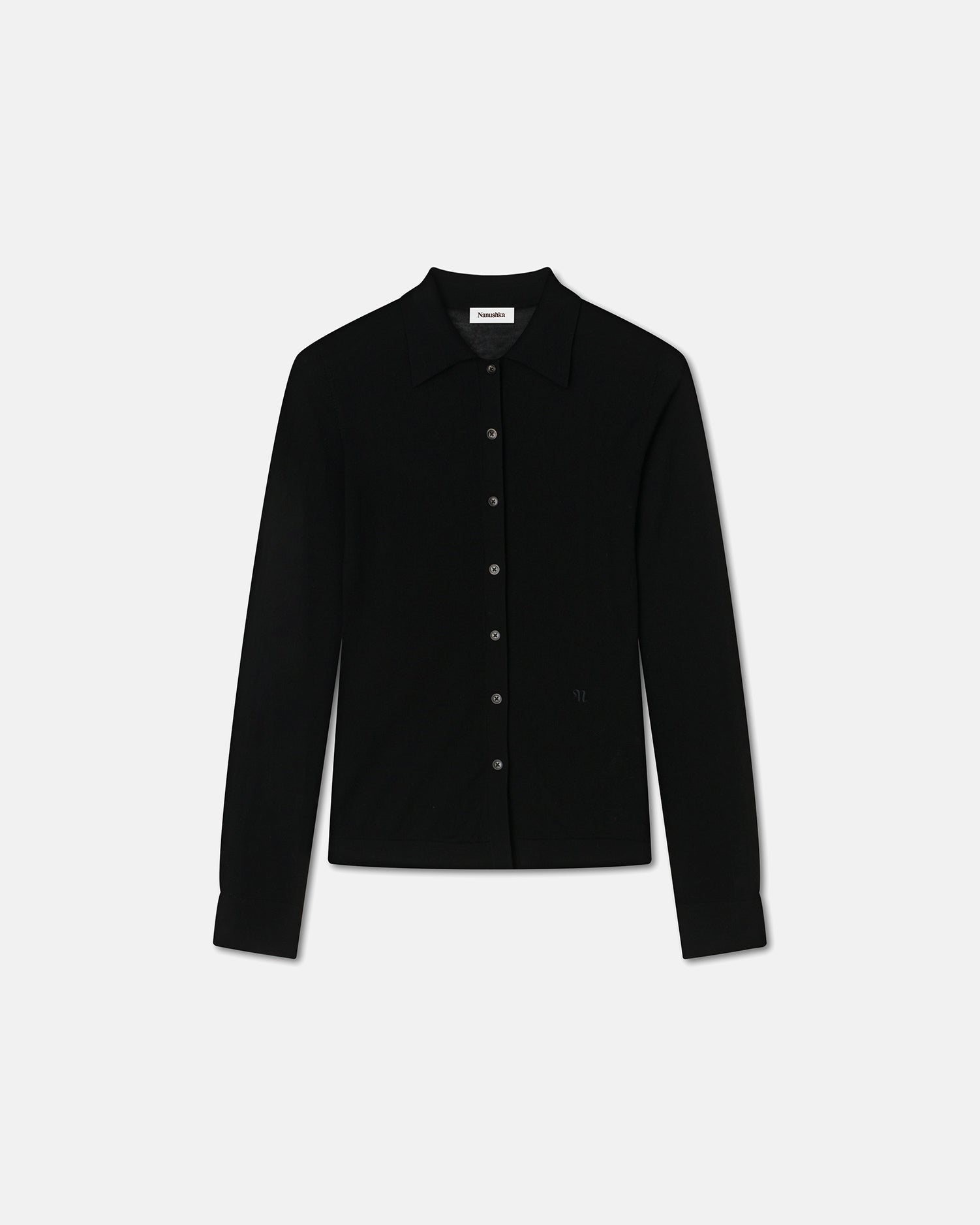 Womens | Thalia Superfine Merino Cardigan | Black