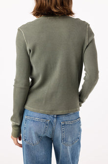 Thermal Henley Tee | Tea Leaf