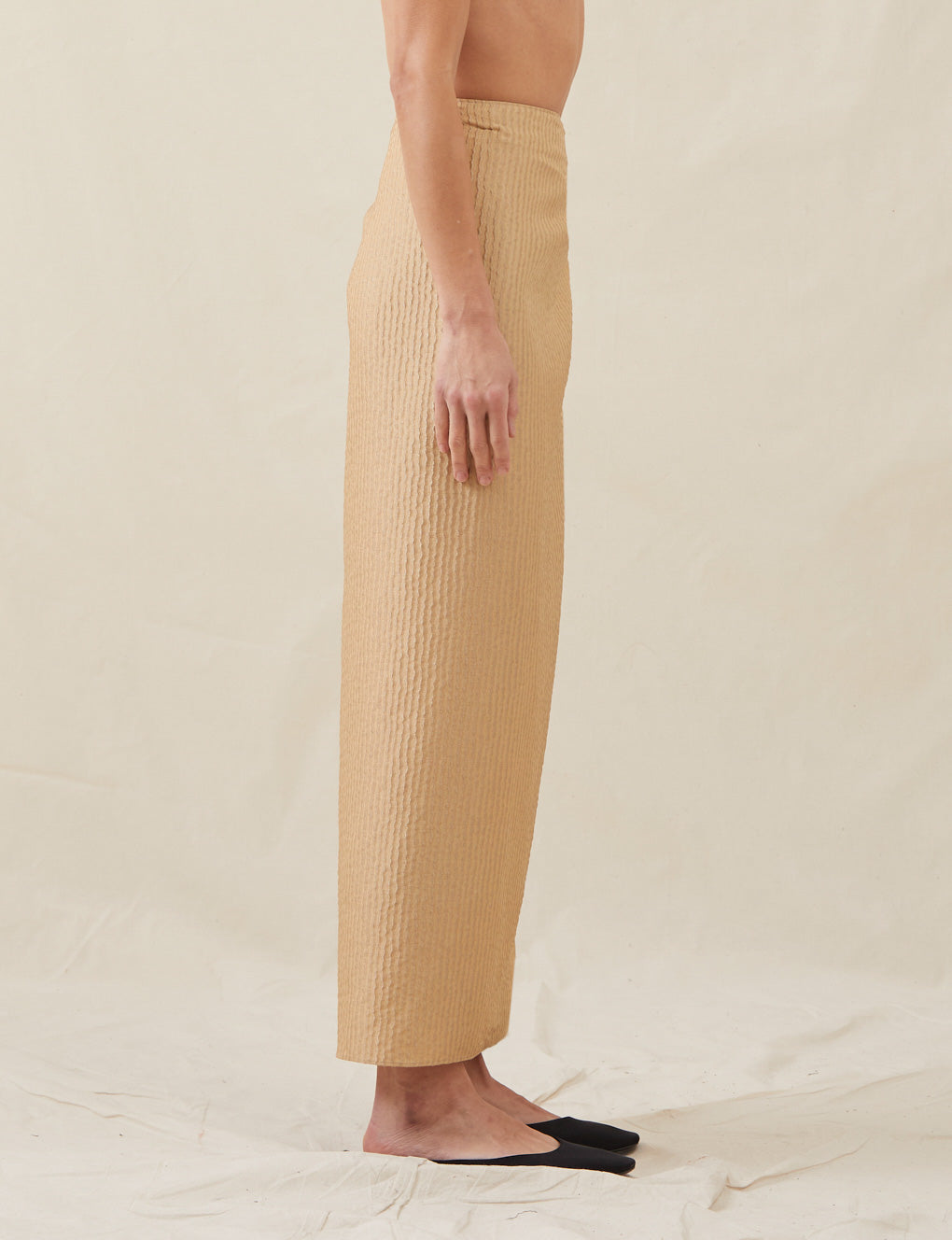 Womens | The Sarong Skirt In Wave Stripe | Copper