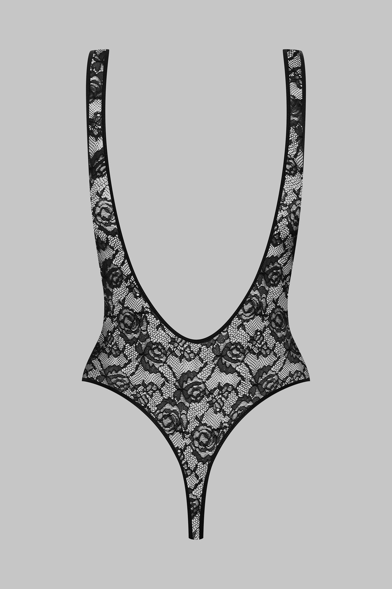 Backless thong bodysuit - Flashback | Black