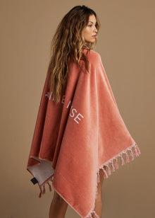 MUSE BEACH TOWEL - PINK - TAN + LINES by Sivan Ayla