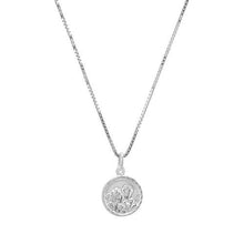 The Tiny Round Disc Angel Necklace | 18KT Gold Vermeil & Sterling Silver