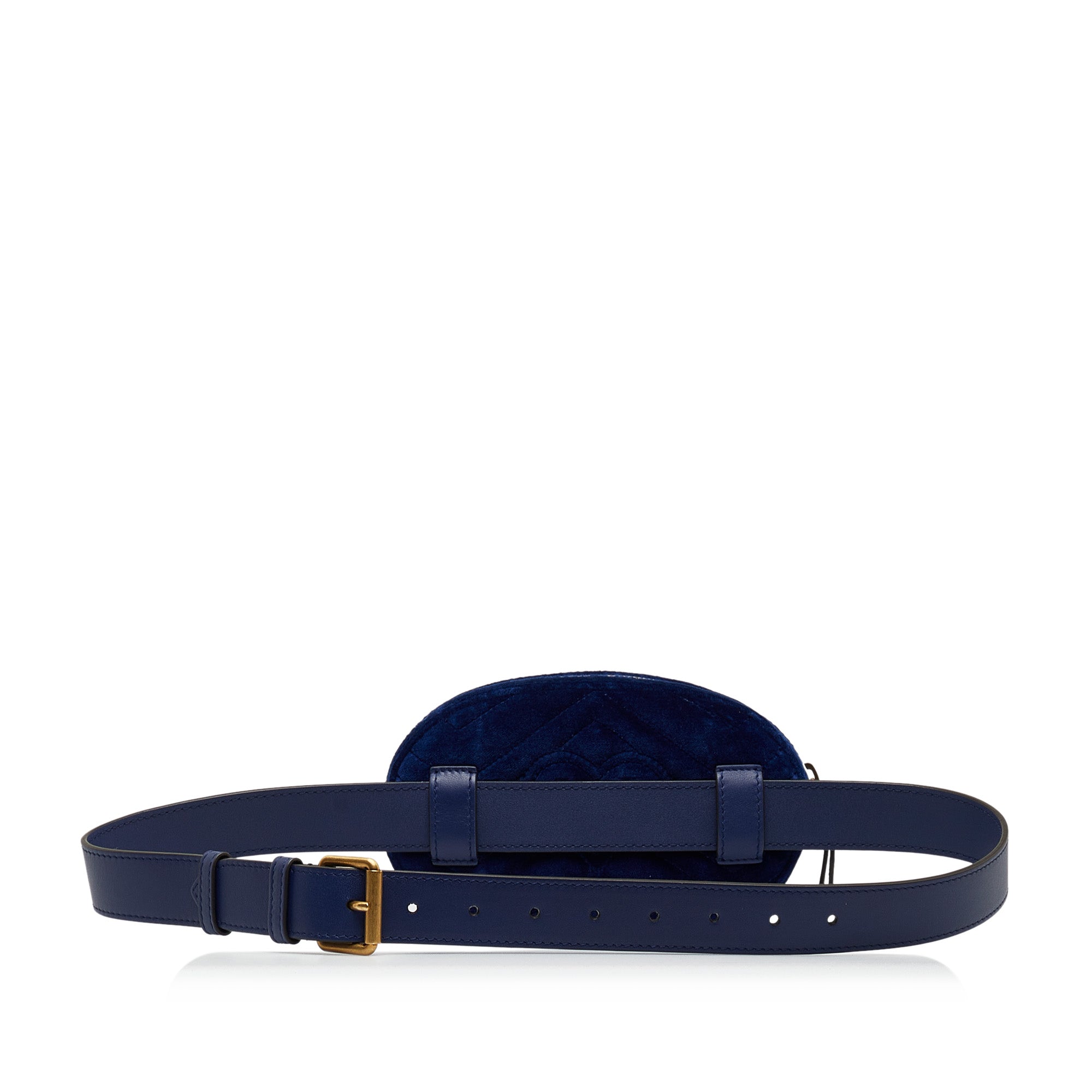 Gucci Pre-Owned GG Marmont Matelasse Velvet Belt Bag | Women | Blue (V2)