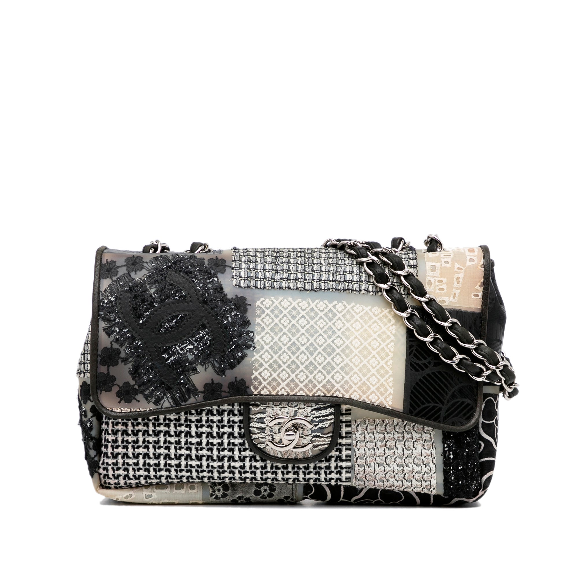 Chanel Pre-Owned Jumbo CC Patchwork Classic Flap | Women | Black