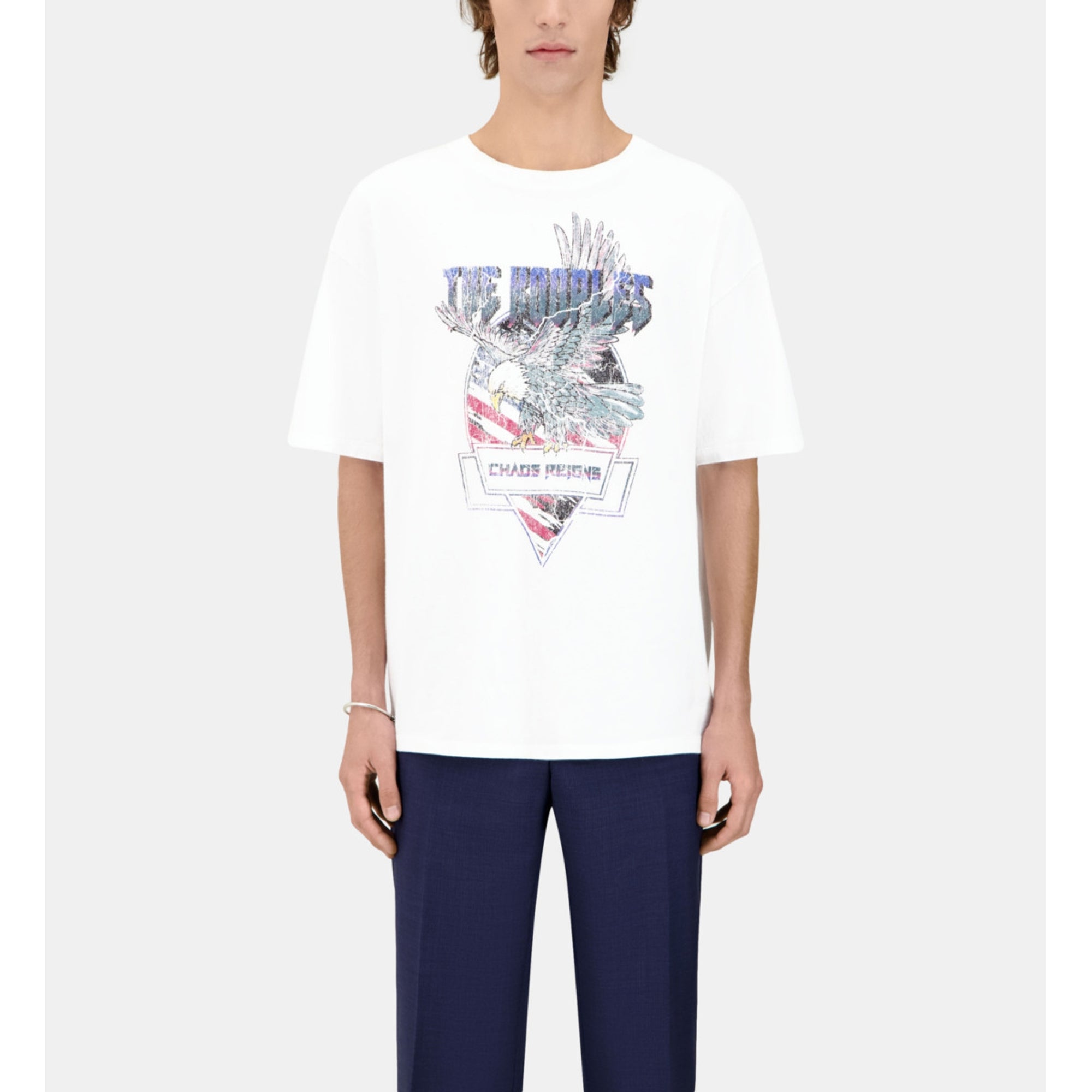 T-Shirt With Chaos Eagle Serigraphy | Men | White