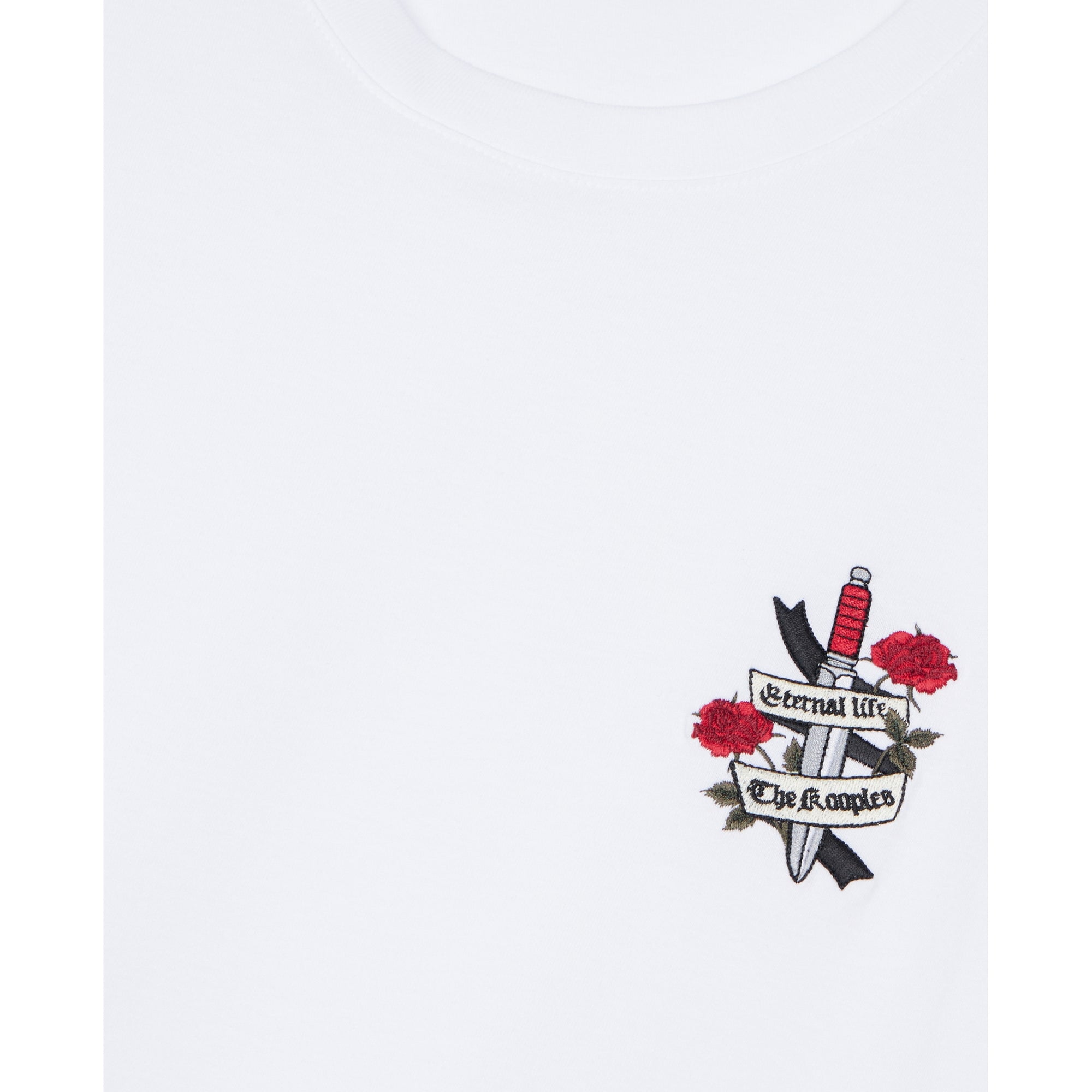 T-Shirt With Eternal Life Embroidery | Men | White