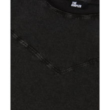 T-Shirt With Lacing | Women | Black Washed