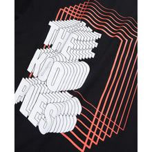 T-Shirt With Neon Logo Serigraphy | Men | Black