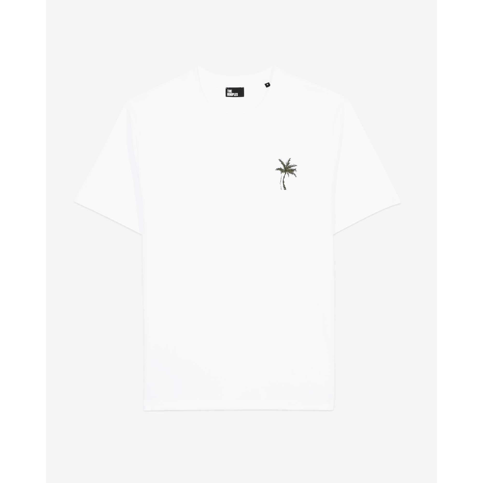 T-Shirt With Palm Tree Embroidery | Men | White