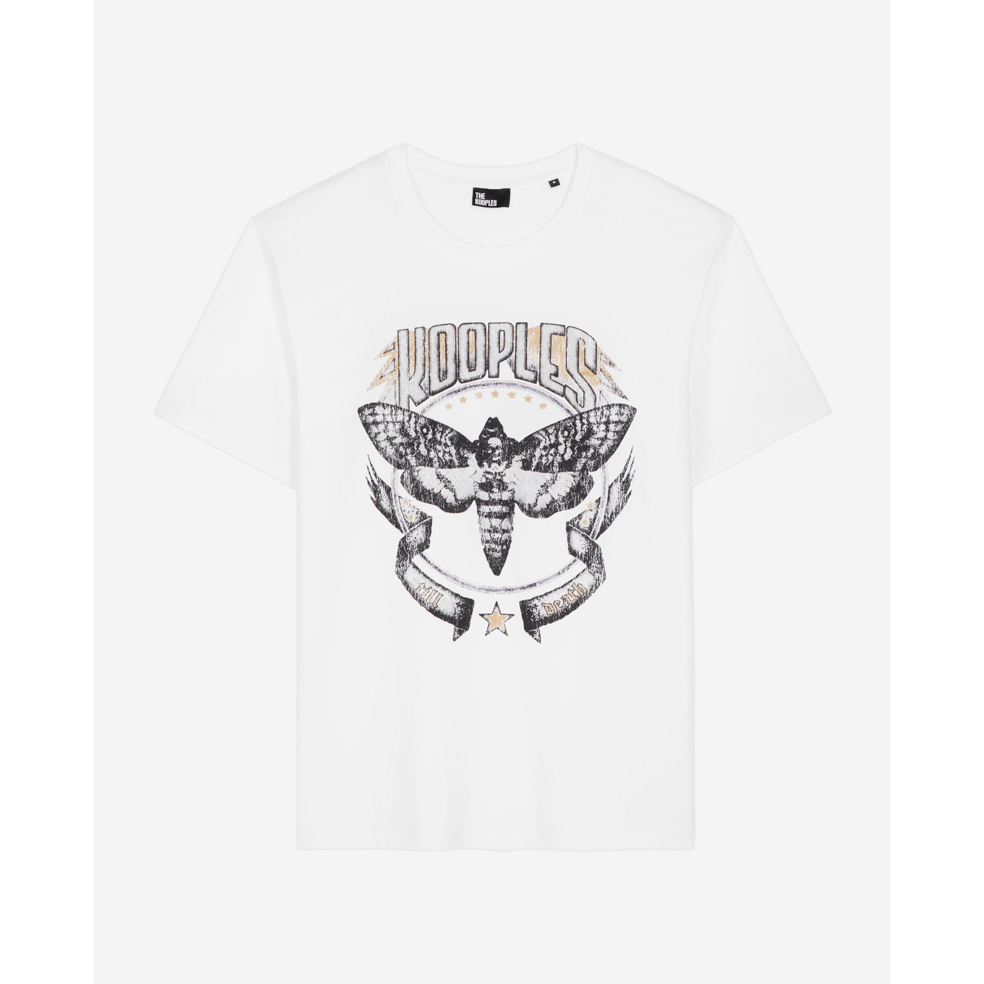 T-Shirt With Skull Butterfly Serigraphy | Men | White