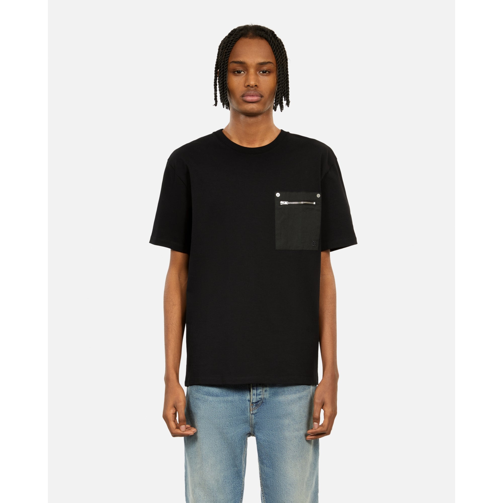 T-Shirt With Zipped Pocket | Men | Black