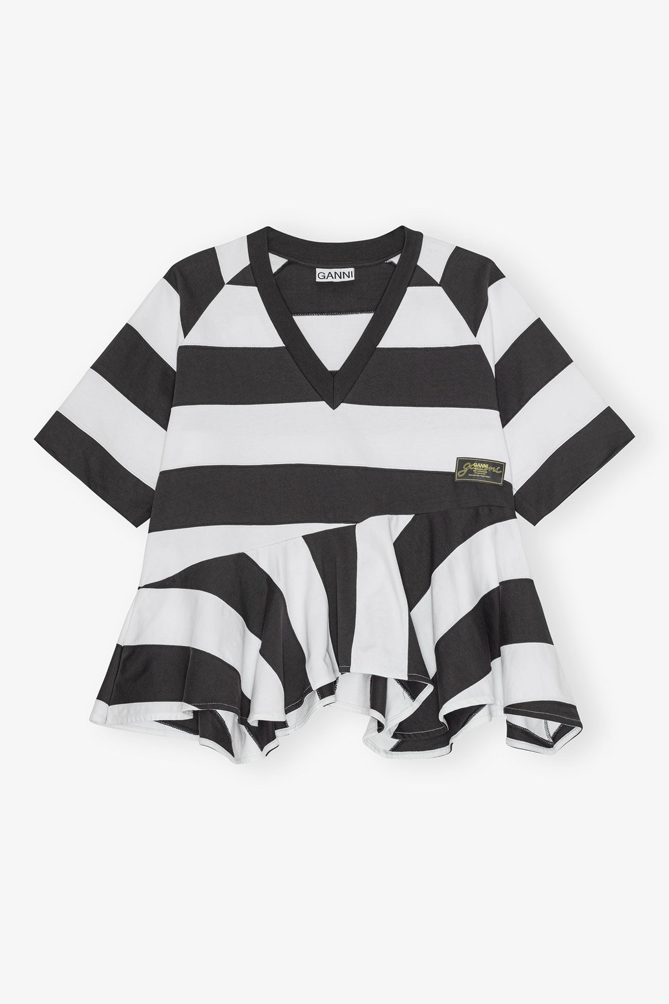 T Shirt in Heavy Cotton with Stripes | Phantom Stripe