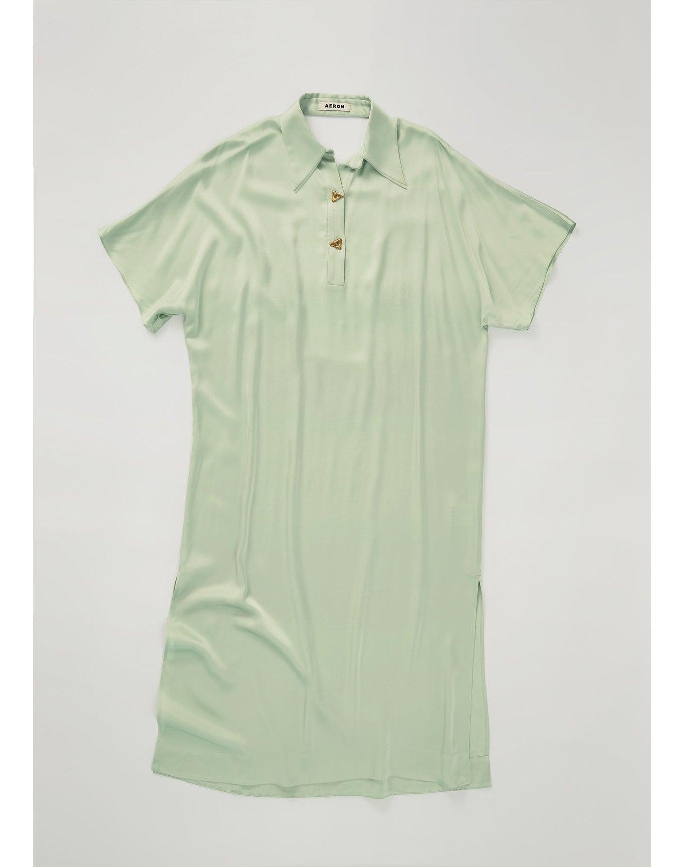 Talbot | Open-Back Satin Dress | Jade