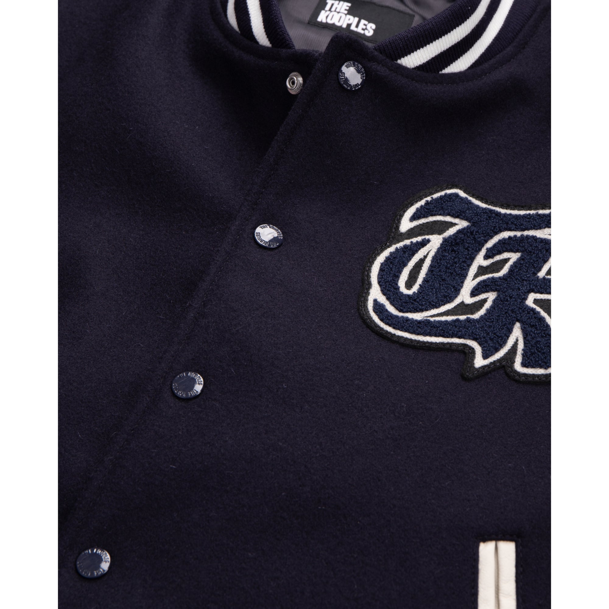 Teddy Jacket With Patch | Men | Navy Blue