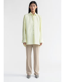 Terre | Oversized Poplin Shirt | Canary