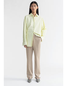 Terre | Oversized Poplin Shirt | Canary