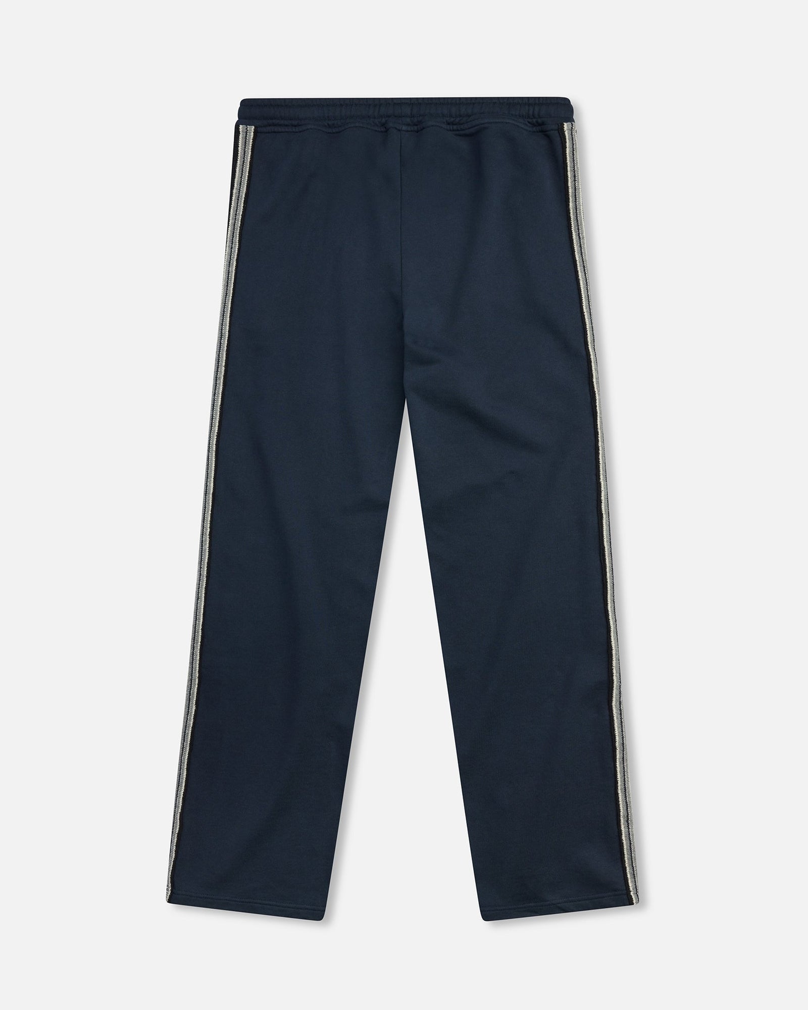 Terry Jacquard Panel Pant | Navy