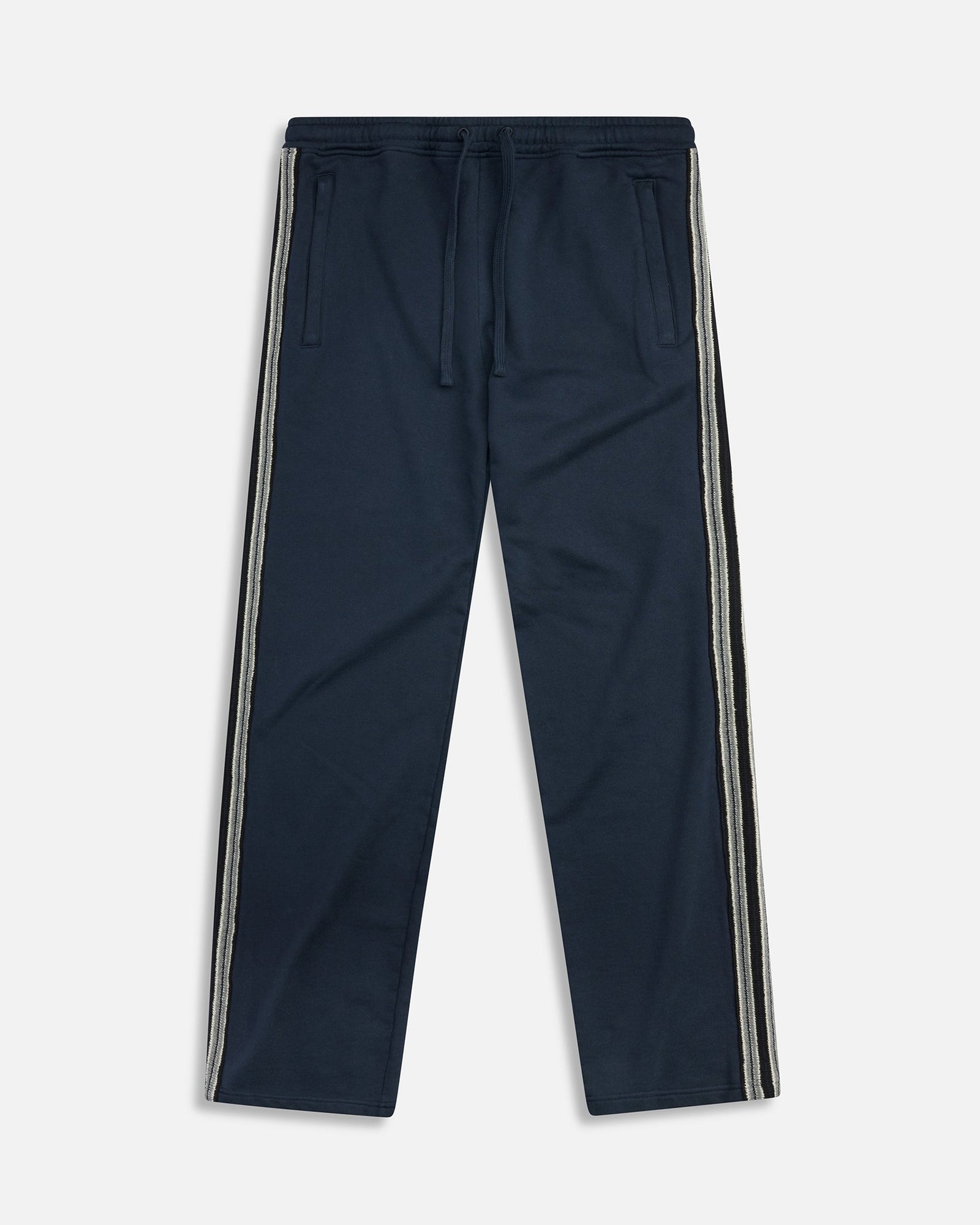 Terry Jacquard Panel Pant | Navy