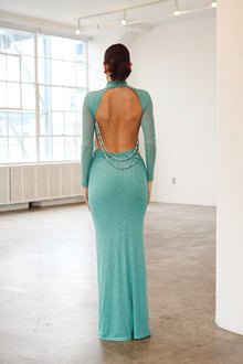 Salome Beaded Dress | Teal