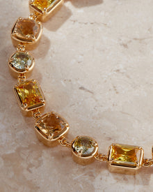 The Diana Bezel Bracelet | Gold Vermeil Plated Sterling Silver