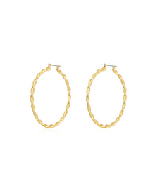 Hanalei Twisted Hoops | Sivan Ayla x Luv Aj | 18K Gold Plated