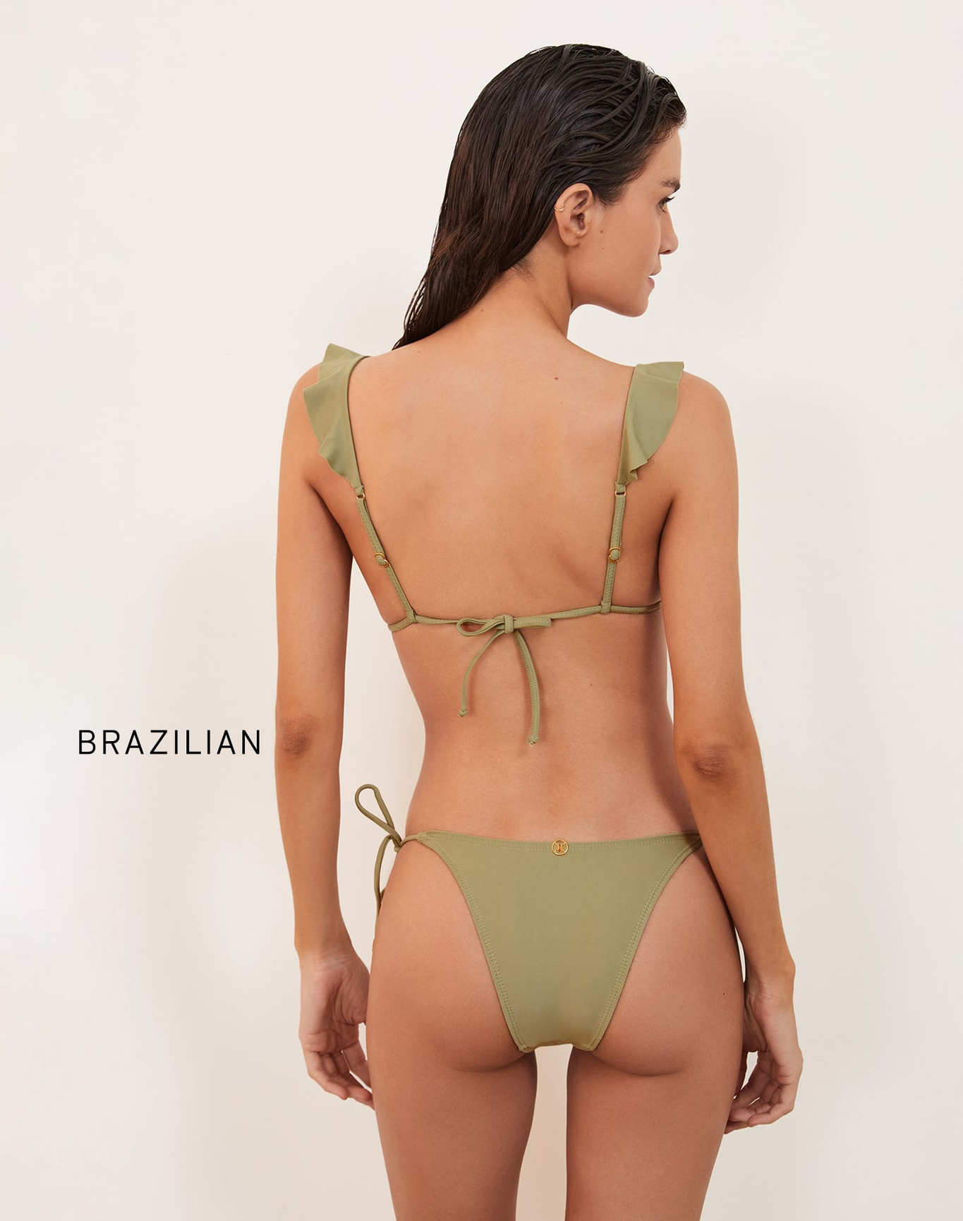 Tie Side Bottom | Brazilian | Olivine