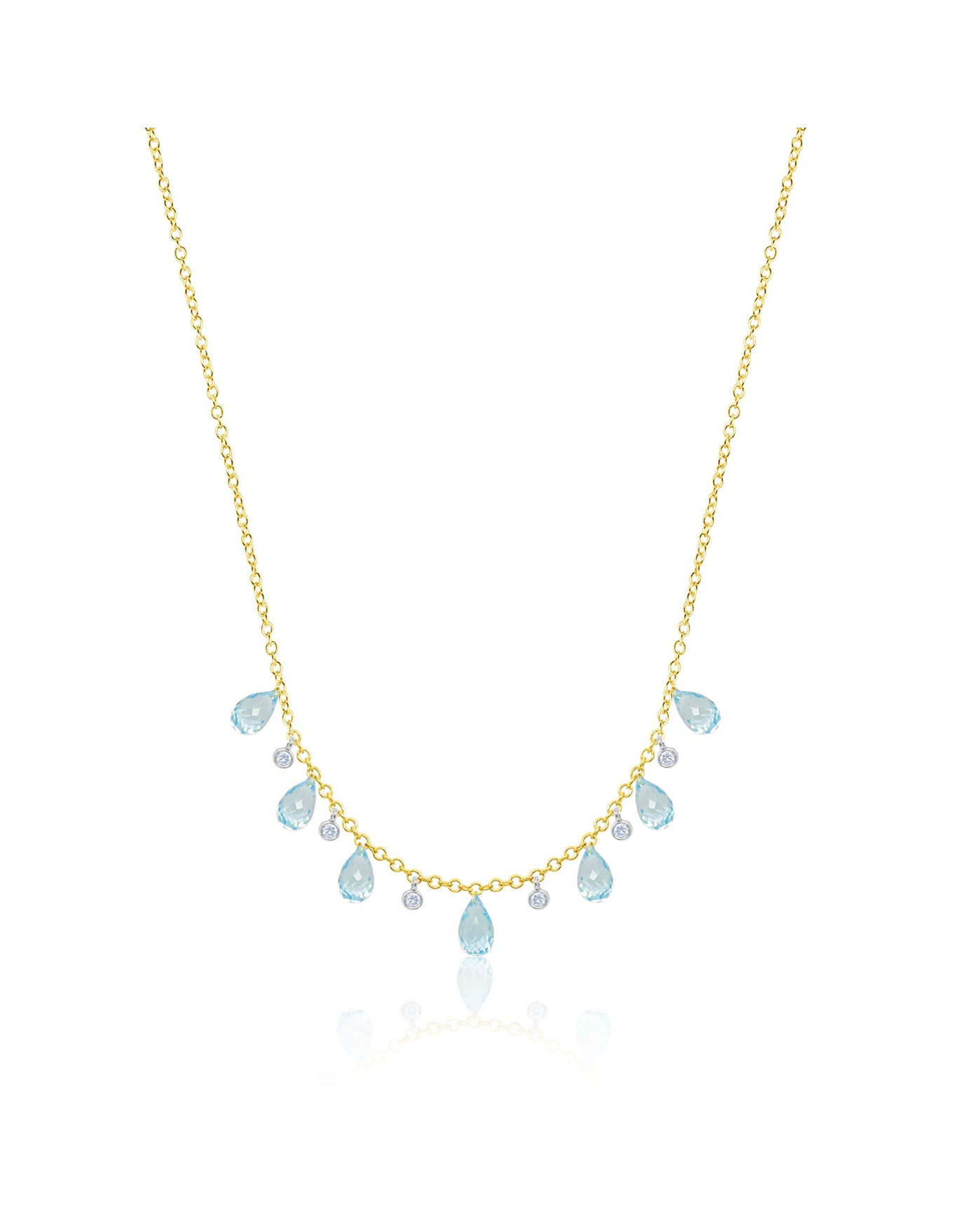 Topaz Drop Necklace | Blue