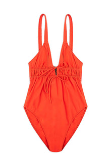 Tori Triangle Tie Detailed One Piece Suit | Poppy